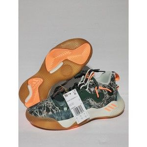 New Adidas Harden Stepback 3 Tie Dye Green Oxide Basketball Shoes GW6577 Size 7Y